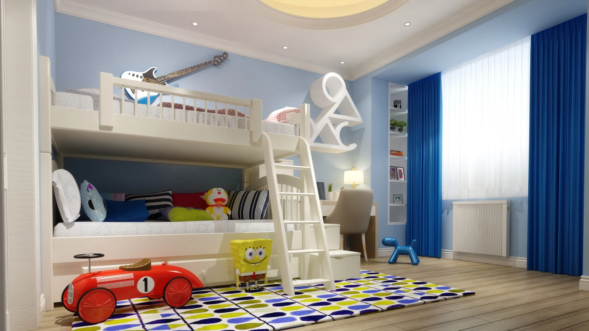 Child's room - soft sage finish