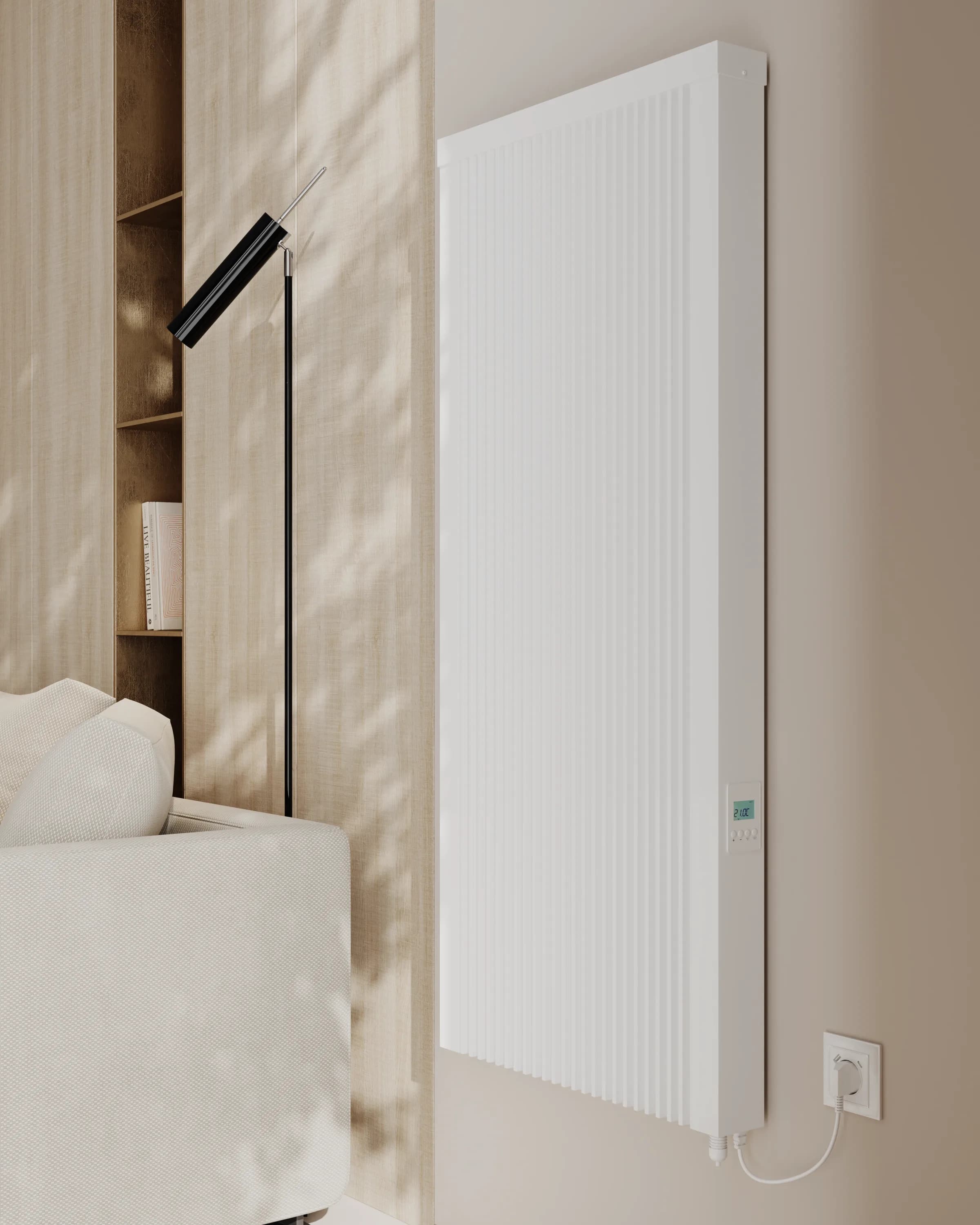 radTherm® radiator finished to match a contemporary interior